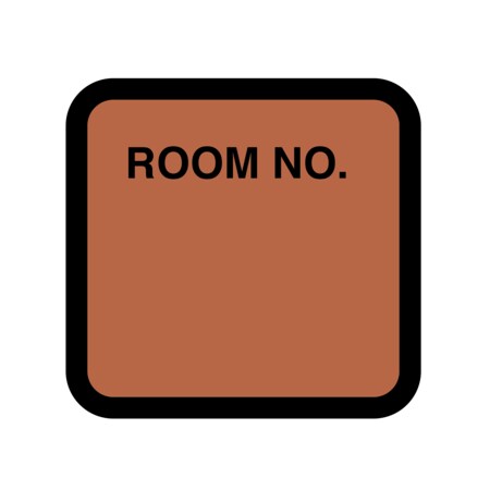 Nevs Printed Chart Labels - Room No 1-7/16" x 1-1/2" Copper w/Black NRBP-S-COPPER